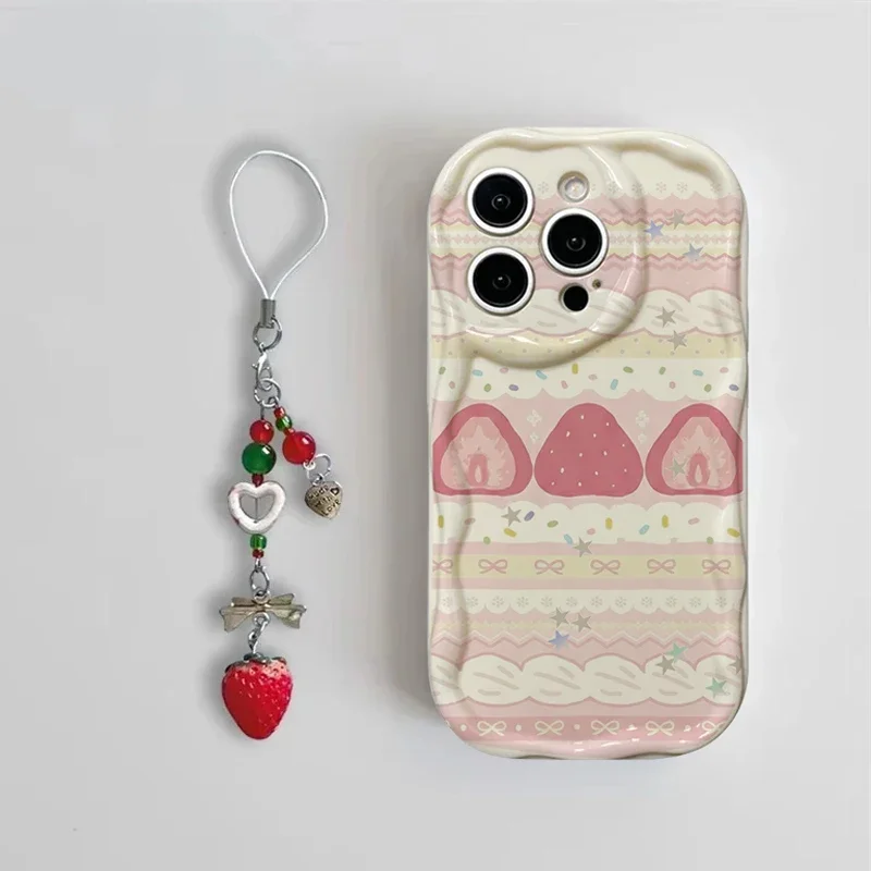 Cute Cake Lace Strawberry Phone Case
