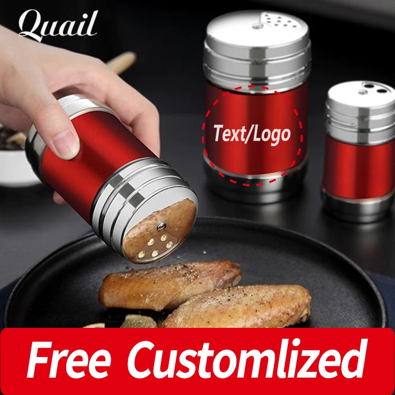 

free custom stainless steel seasoning can, customization powder pepper and cumin salt sesame, white sugar can seasoning box