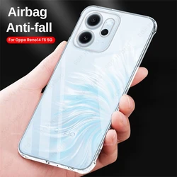 Transparent Anti - Yellowing Shockproof TPU Soft Phone Case, 1.5MM Thick - Reno14 F 5G (Transparent)