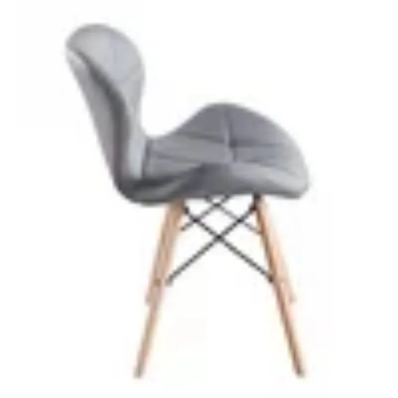 Modern Nordic Home Cafe Restaurant Furniture Upholstered Velvet Fabric Dining Chair With Gold Metal Frame
