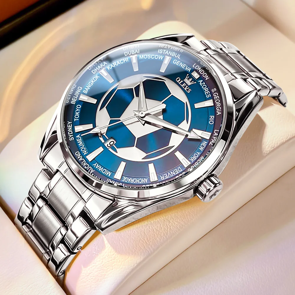 OLEVS 9949 ساعة رجالي الأعمال ببساطة الأصلي كوارتز...