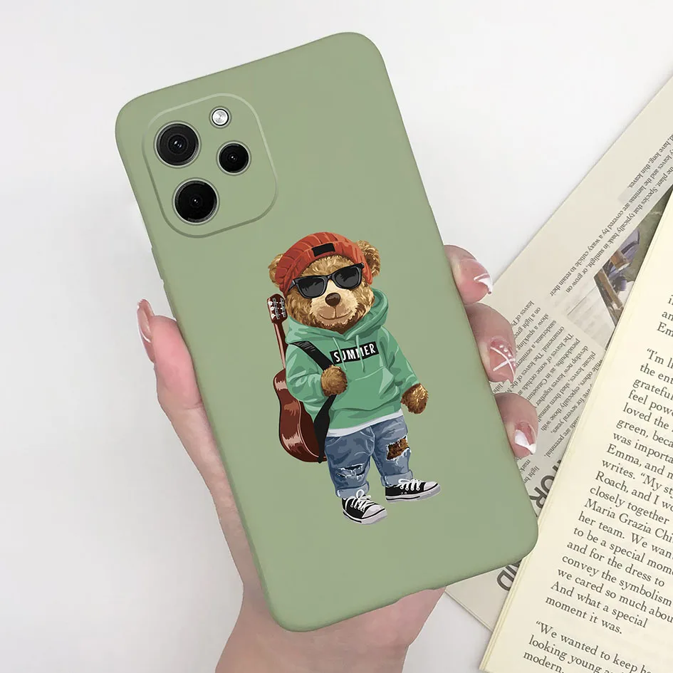 Cute Cartoon Dinosaur Bear Soft Silicone Case for Huawei Nova Y61 and Enjoy 50z