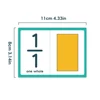 35 Cards Math Fraction Flashcards for Kids Learning toys Teaching aid- Whole To Twelfths Great Math Learning Material for Kids 2