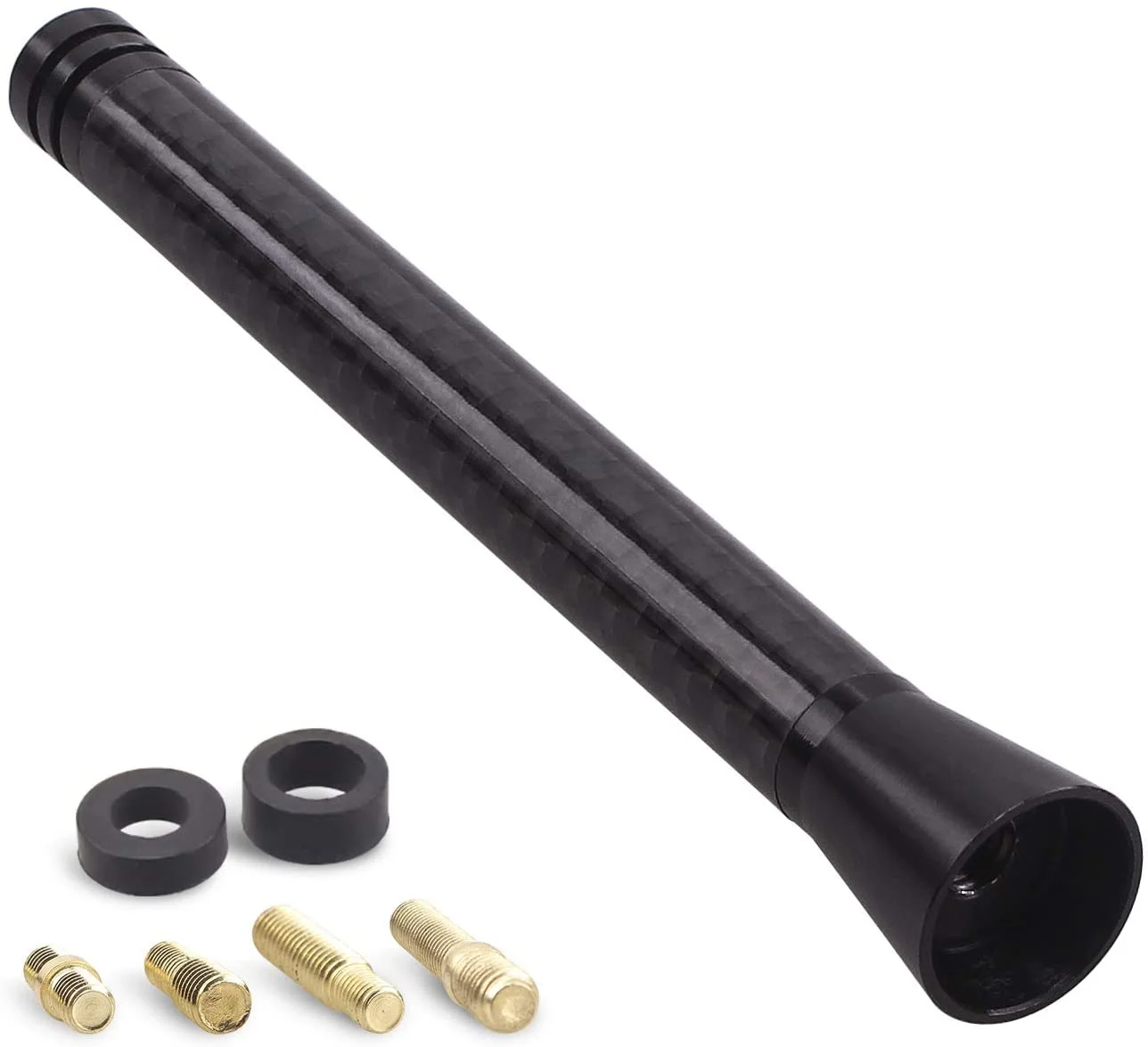 

Универсальная автомобильная антенна Heart Horse, сменная короткая антенна из углеродного волокна для грузовиков и автомобилей, антенна 4,3 дюйма, AM/FM радио для транспортных средств