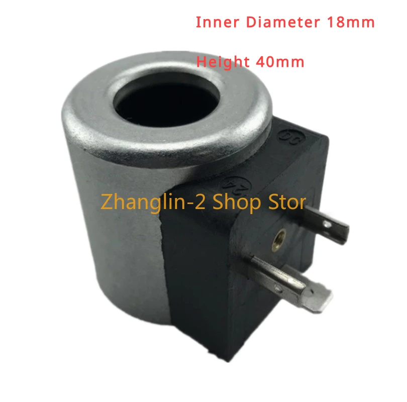 

For LONKING hydraulic pump Excavator solenoid valve coil DC24V DC12V AC220V Inner Diameter 18mm Height 40mm