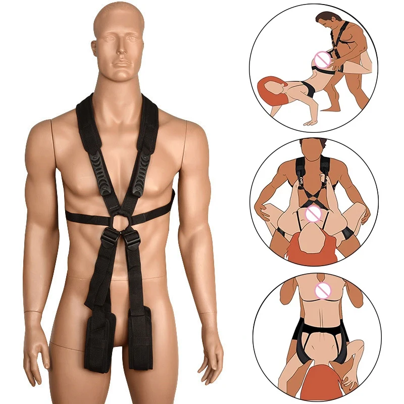 Coppie Sex Swing Self Bandage Restraint Belt Set Bdsm Spalla Gamba Spreader Corda Sm Slave Harness Gioco Per Adulti Prodotti Erotici