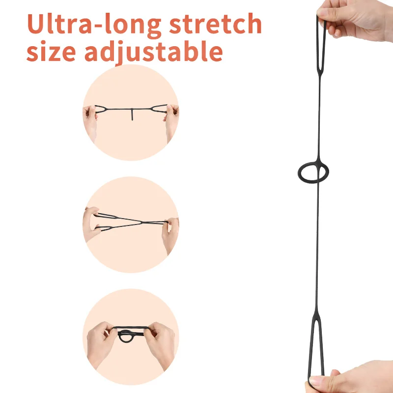Soft Three-in-one Cock Ring Silicone Penis Ring Lock Ring Penis Delay Ejaculation SM Sex Toys For Men Gay Erection Enhance Ring — view 6