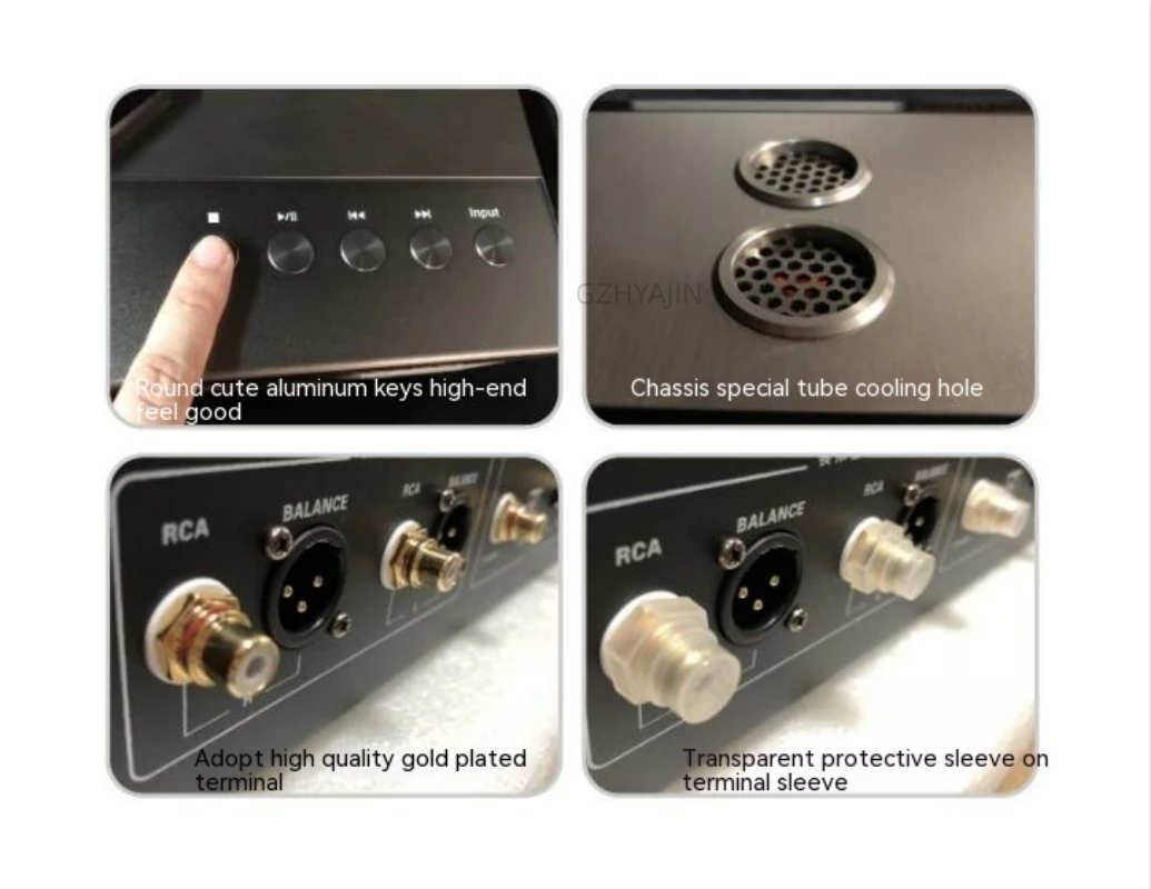 최신 Musicnote CD-MU8 MKII 발열 CD 기계 상단 푸시 커버 담즙 균형 출력 플레이어 USB 또는 블루투스 입력