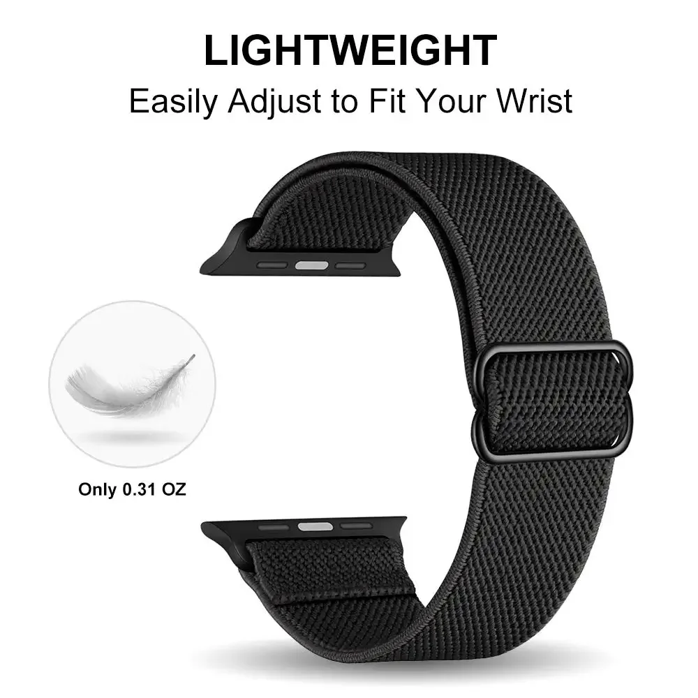 Elastic Nylon Loop Strap Bracelet Wristband