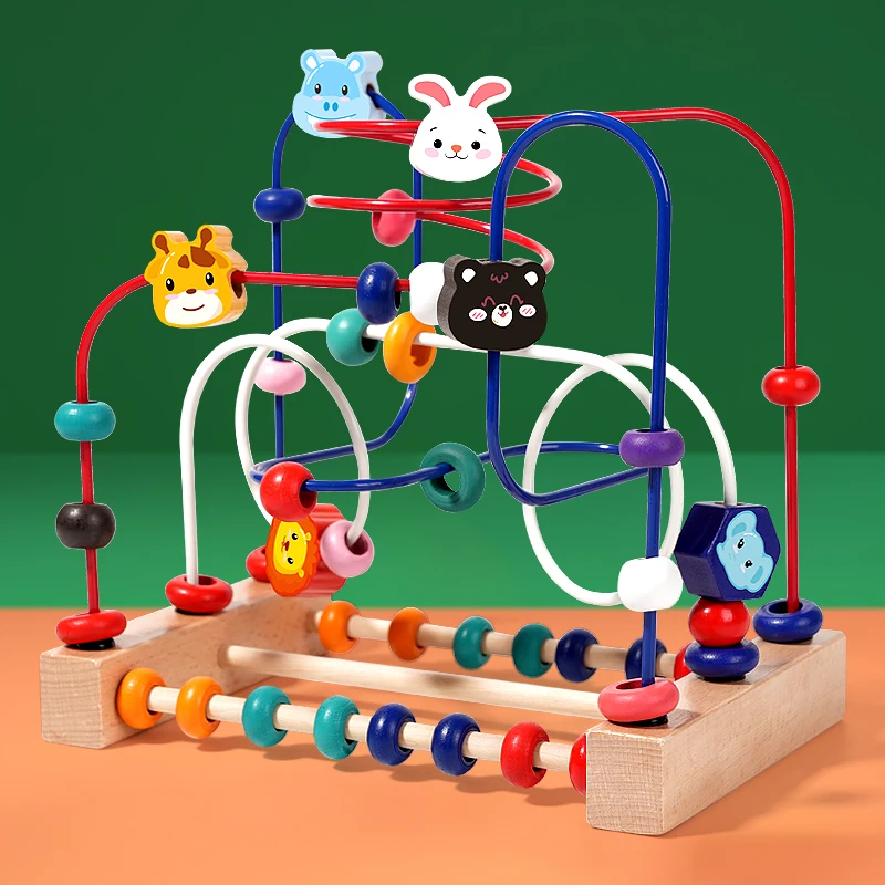 Toddler Educational Bead Blocks Toy 5