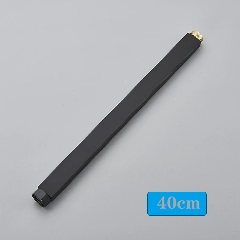 Shower Pipe Extension Square Bathroom Shower Arm Stainless Steel Round 30 cm