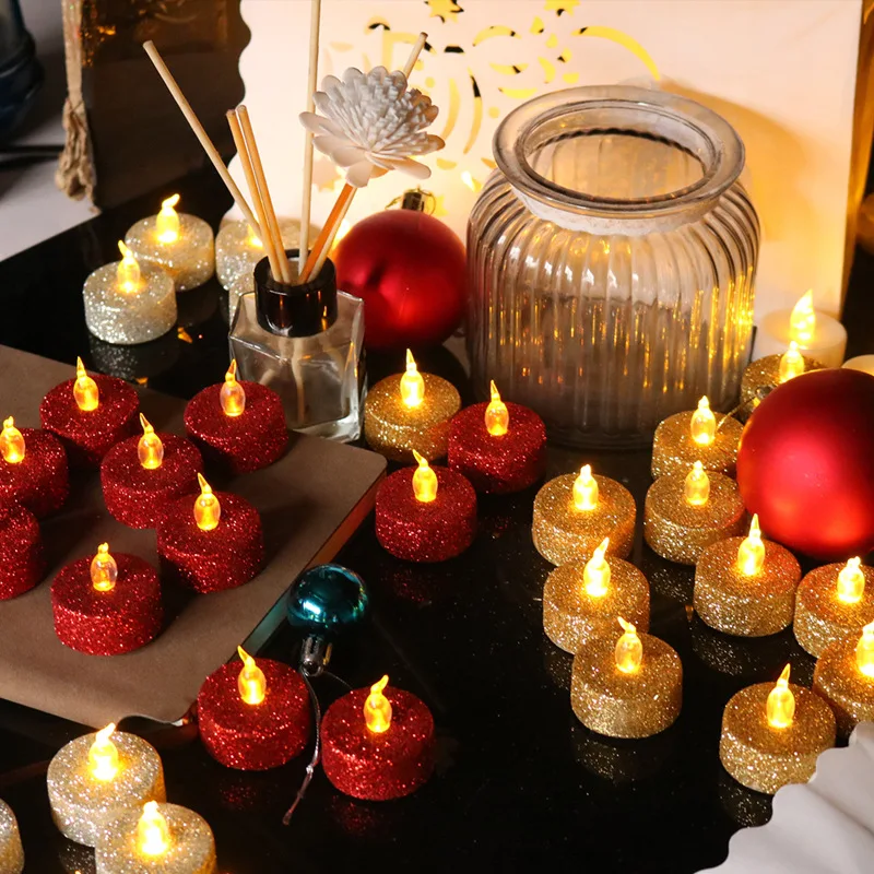 Led Candle For Christmas Decoration Electronic Flameless Light For Wedding Festival Birthday Party Home Table Decor Night Lamp