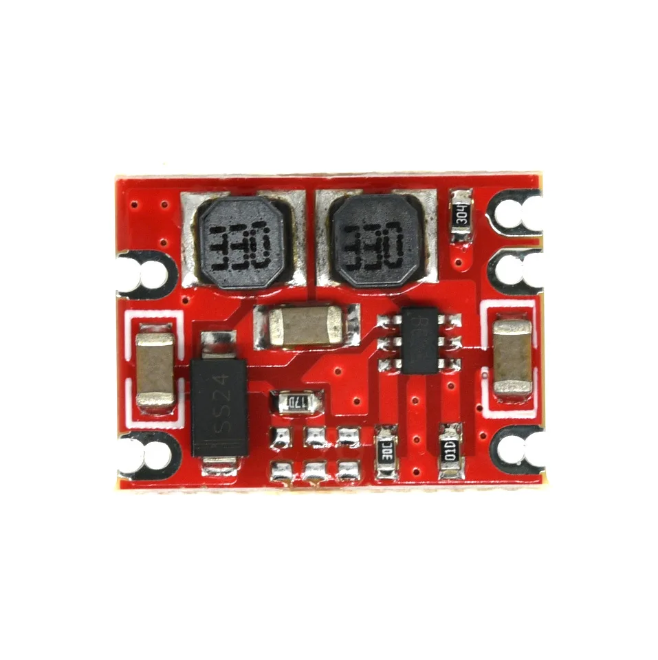1-20PCS S09 DC-DC Automatic Buck Boost Power Module Step Up Down Board DC DC Input 3-15V Output 3.3V/5V Electronic DIY PCB 6