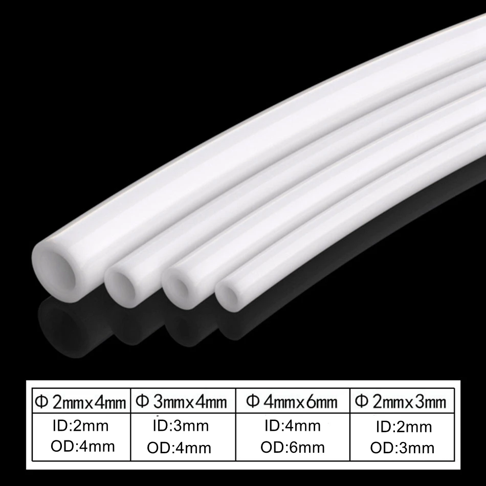 KINGROON-Tubo de PTFE para impresora 3D, piezas j-head Hotend Bowden extrusora V5 V6, 1,75mm, 3mm, filamento ID 2mm, 3mm, 4mm, 1M