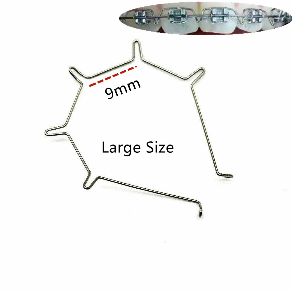

1 упаковка = 5 шт. Стоматологические Ортодонтические противоударные пружины для корней искусства зубов 5 петель изогнутая верхняя большая торкирующая вспомогательная арка
