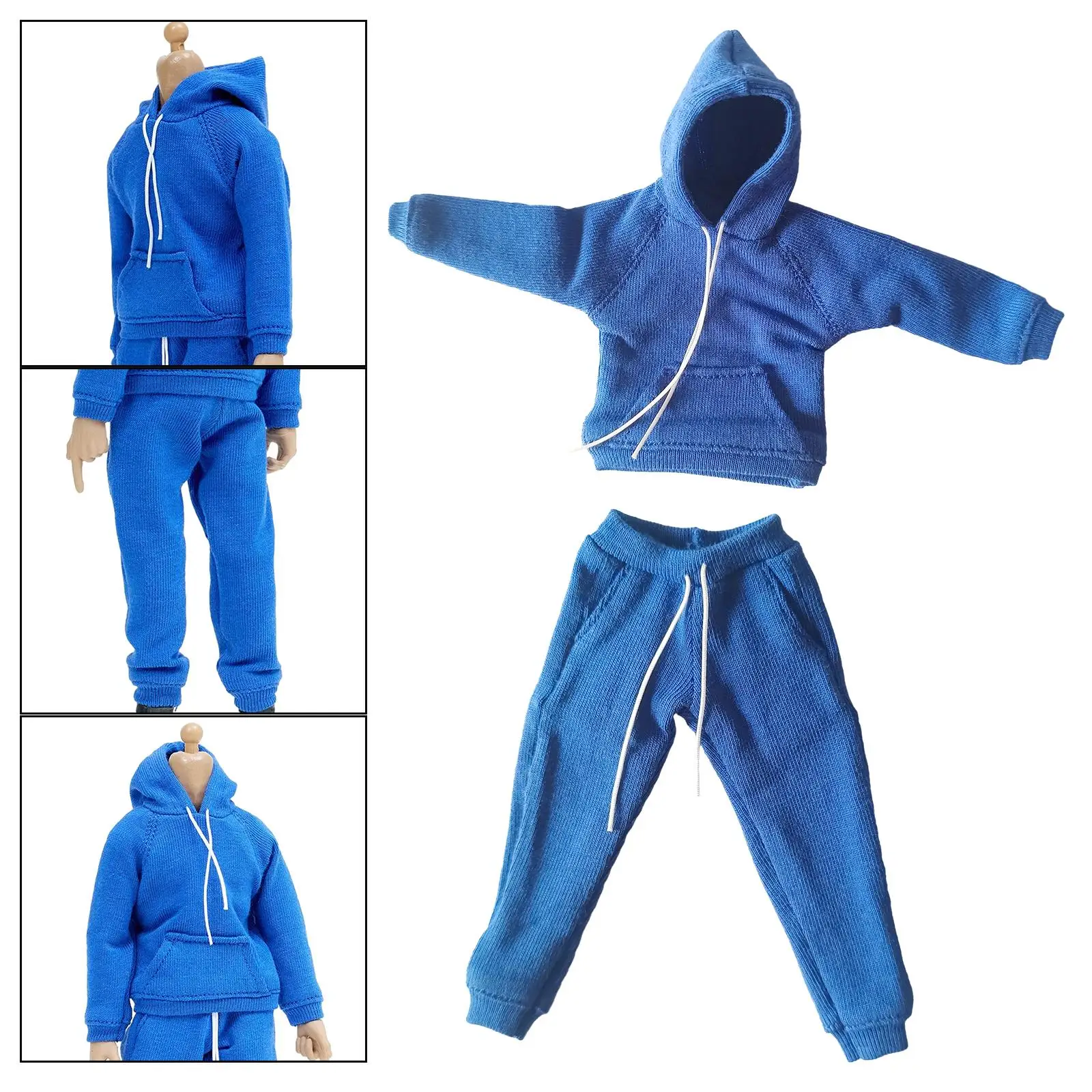 

1/12 Scale Action Figures Clothes Athletic Miniature Doll Casual Sweatsuits Outfits for 6 inch Doll Model Male Figures Dress up