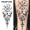 ancient symbols Temporary Tattoo,Lasts To 15 Days New Technology Magic Waterproof Semi Permanent Sticker. 1