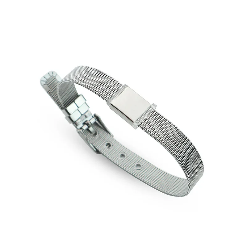 אישית מותאם אישית שם לחרוט נטו צמיד אישית נירוסטה צמידי נשים גברים מזהה צמיד מותאם אישית