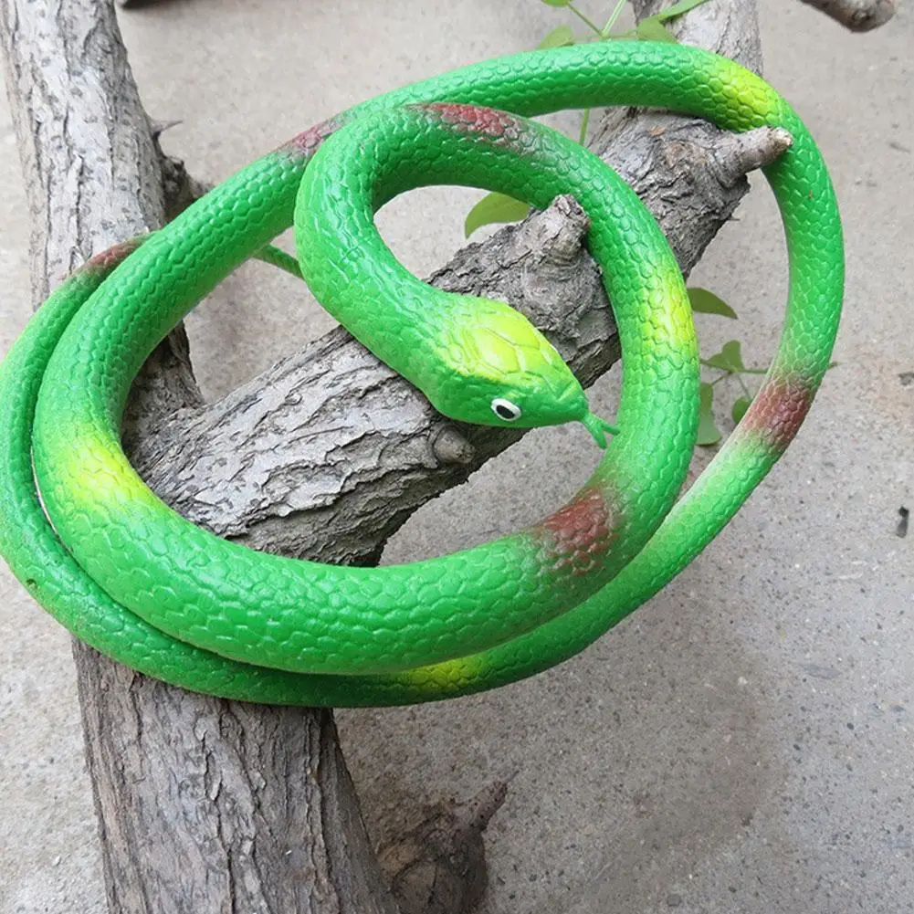 

Fake Snake Toy Kids Shocker Scary Simulation Rubber Gifts Antistress Tricky Snake Halloween Jokes Prop Spoof Children Toys I0Q0