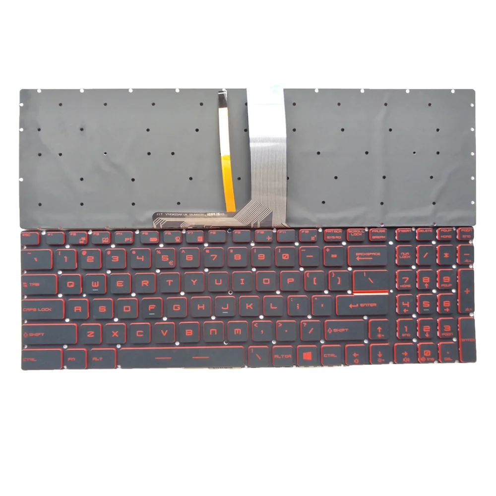 Teclado Retroiluminado Árabe us ar para Msi Ms16jd Ms-16je Ms-16jf Ms-16p6 Ms-16u1 Ms-16u4 Ms-1799 Inglês V143422ak V143422k1 Novo