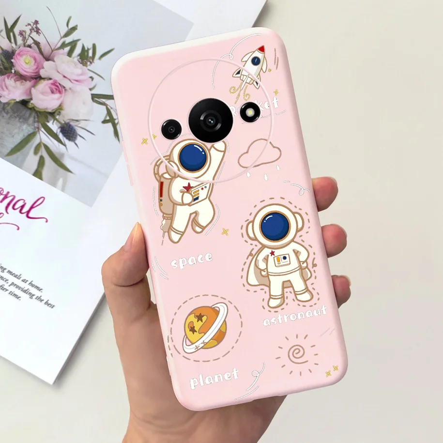 Shockproof Silicone Soft Case with Cute Astronaut Design