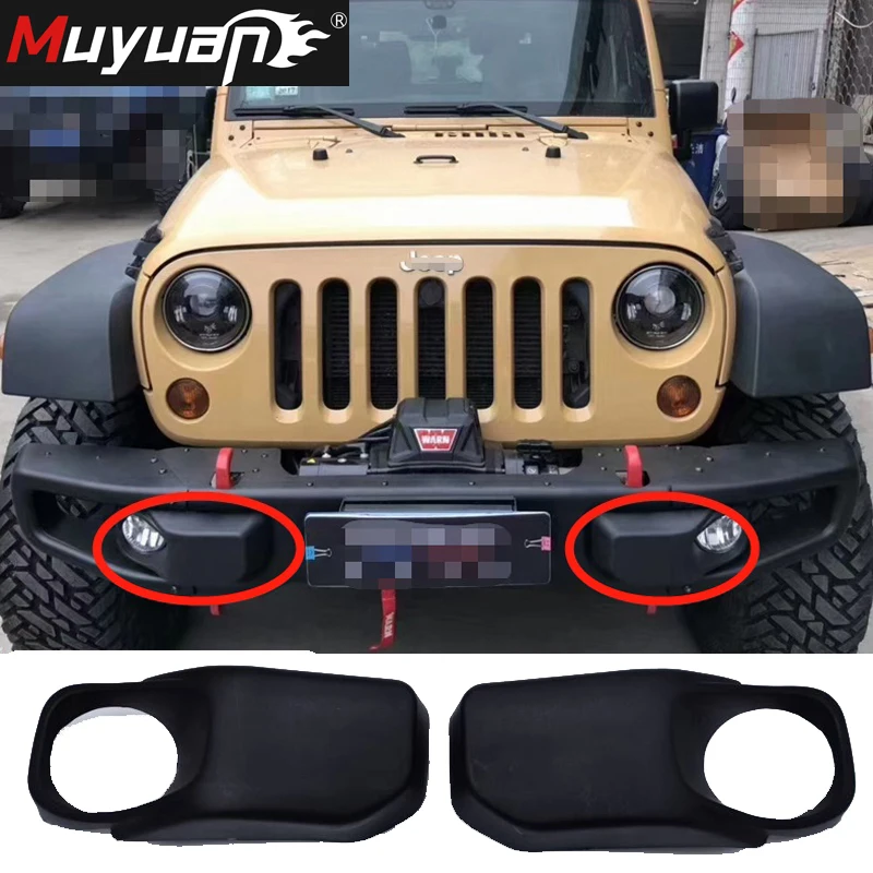 Coprilampada Fendinebbia Anteriore In Plastica Per Jeep Wrangler Jk 10Th Anniversary Bumper Decoration Frame 2007-2017