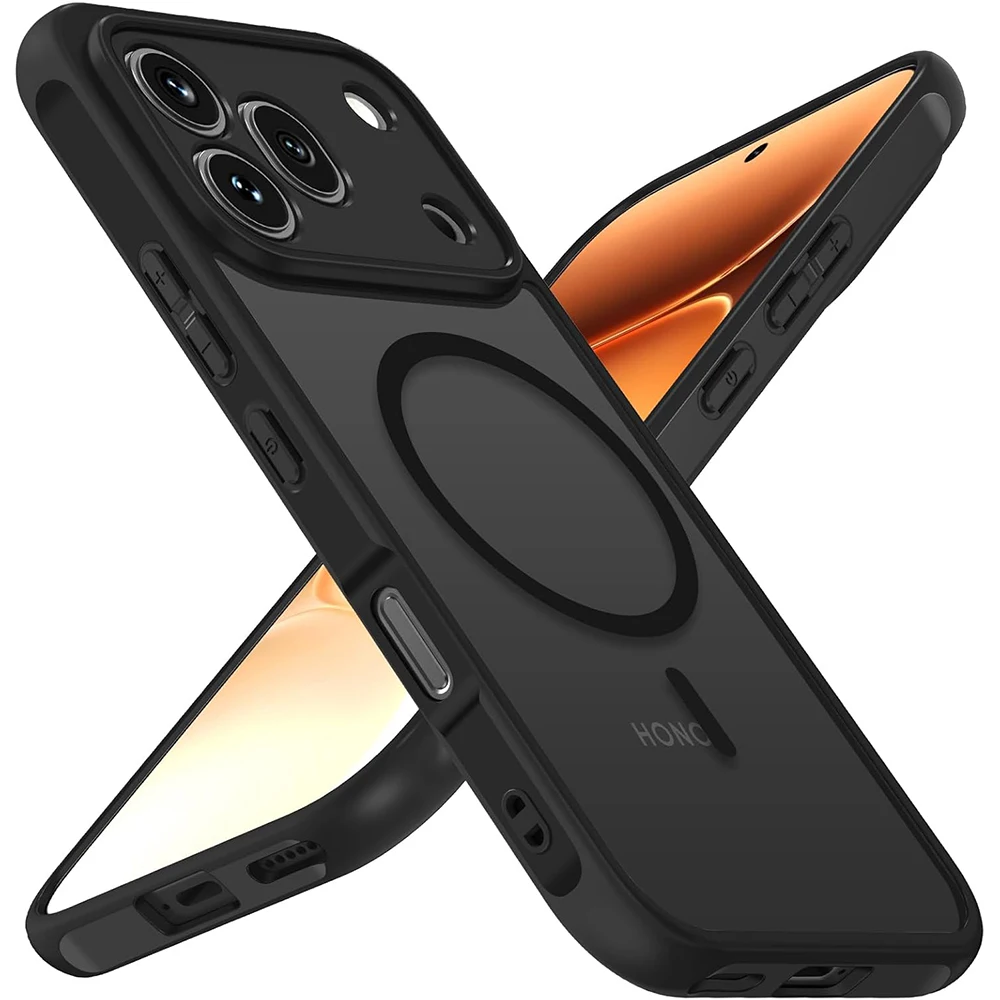 Translucent Magnetic Wireless Charging Hard Matte Case