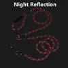 Dog Leash Hands Free Dogs Leash Reflective Leashes for Dog Walking Running Rope 2.4M Long Adjustable Double Leashes Dogs Ropes 5