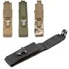 Tactical Molle Flashlight Pouch Torch Holder Case EDC Tool Waist Bag Outdoor Camping Hiking Hunting Backpack Attachment ToolsBag 1