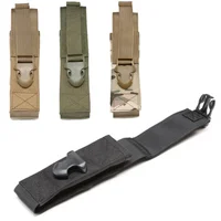 Tactical Molle Flashlight Pouch Torch Holder Case EDC Tool Waist Bag Outdoor Camping Hiking Hunting Backpack Attachment ToolsBag 1