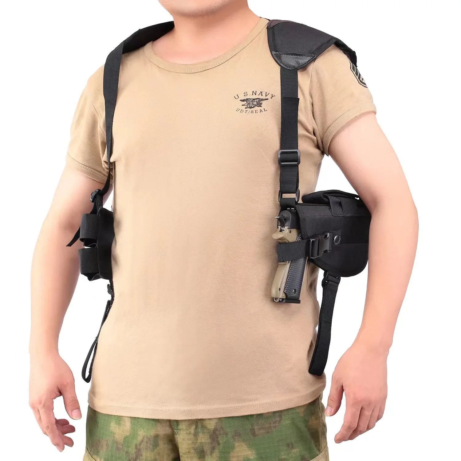 2024 New Tactical Armpit Pistol Holster Military Portable Hidden Holster Hunting Shooting Holster Shoulder Hanging Bag Holster 5