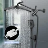 12 Inch Ceiling Rain Shower System Adjustable Hand Shower Head Shower Set with Extension Arm In Wall Shower System 2