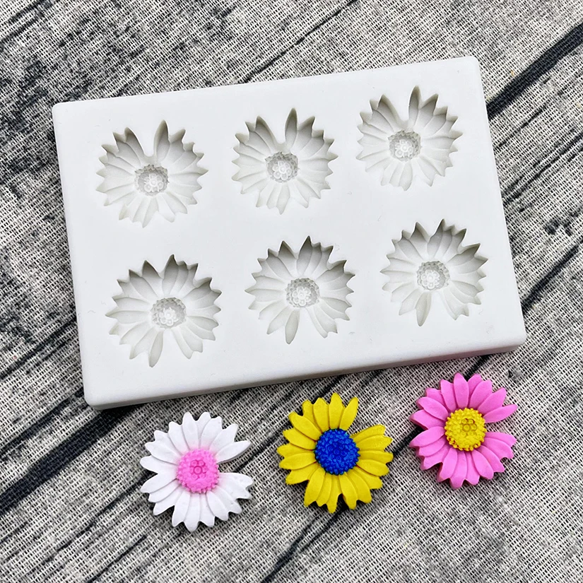 Mini Rose Camellia Daisy Flower Silicone Mold for Sugarcraft Cookie Cupcake Chocolate B... - SKU RFSM2209 - UGI Packaging