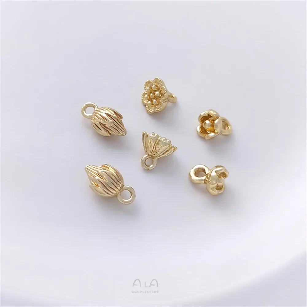 

Аксессуары 14K в упаковке, глиняный Лотос Peng Two World Joy, кулон ручной работы, DIY, браслет, ожерелье, ювелирные изделия, Цветок, брак, кулон