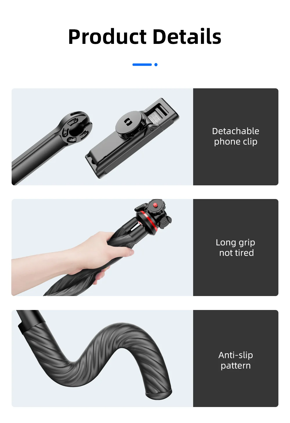 Wireless Bluetooth Selfie Stick for Smartphone Gopro Tripod for DSLR Camera with Octopus Legs for Xiaomi iPhone Huawei Samsung