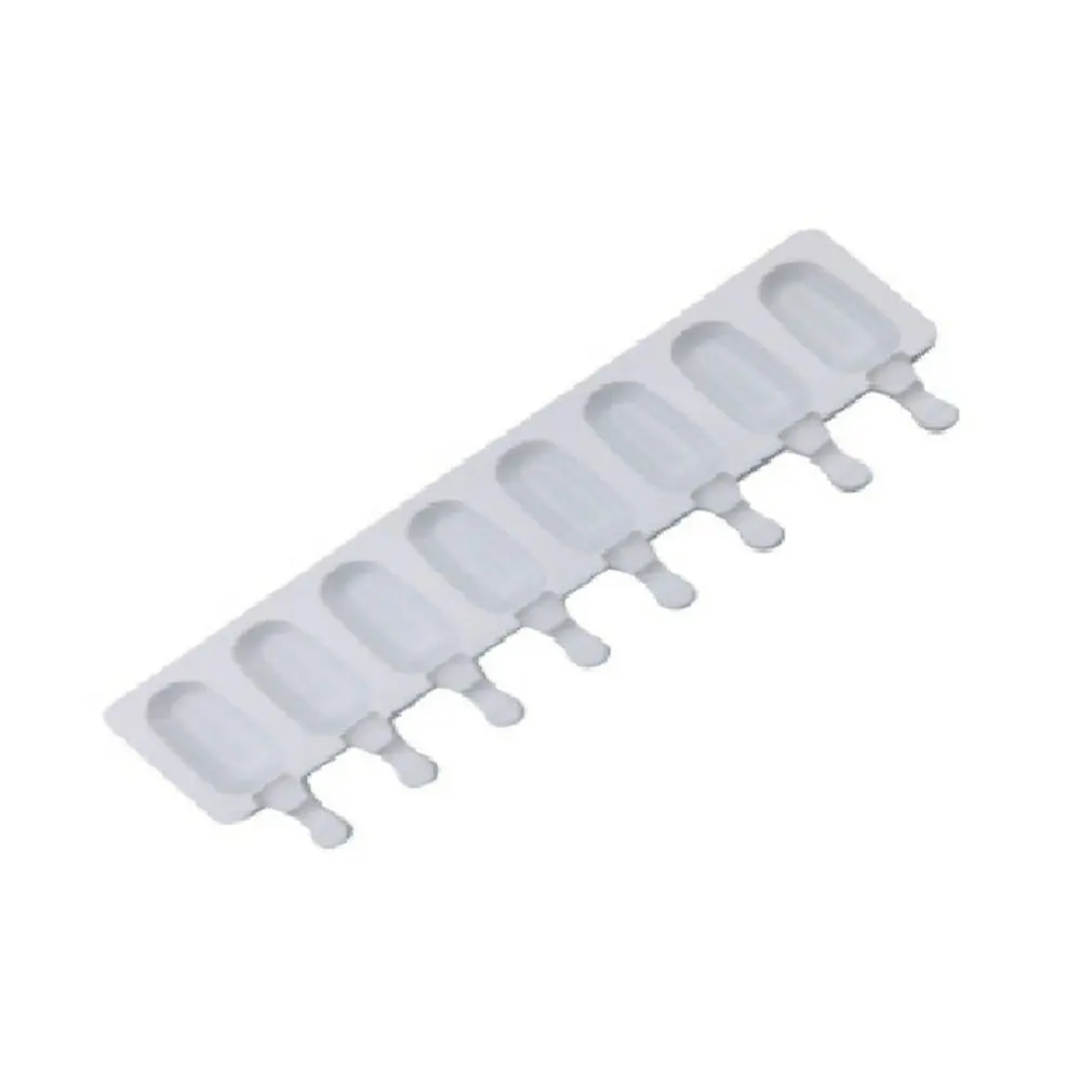 8-hole Ice Cream Popsicle Silicone Mold Lightweight DIY Homemade Supplies Refrigerator Supplies Mould Kitchen Gadgets ice cream molds homemade popsicle mold tray juice dessert ice cube maker diy ice sucker mould ice cream baking moulds