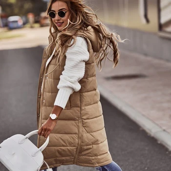 Women's Hooded Puffer Vest 4