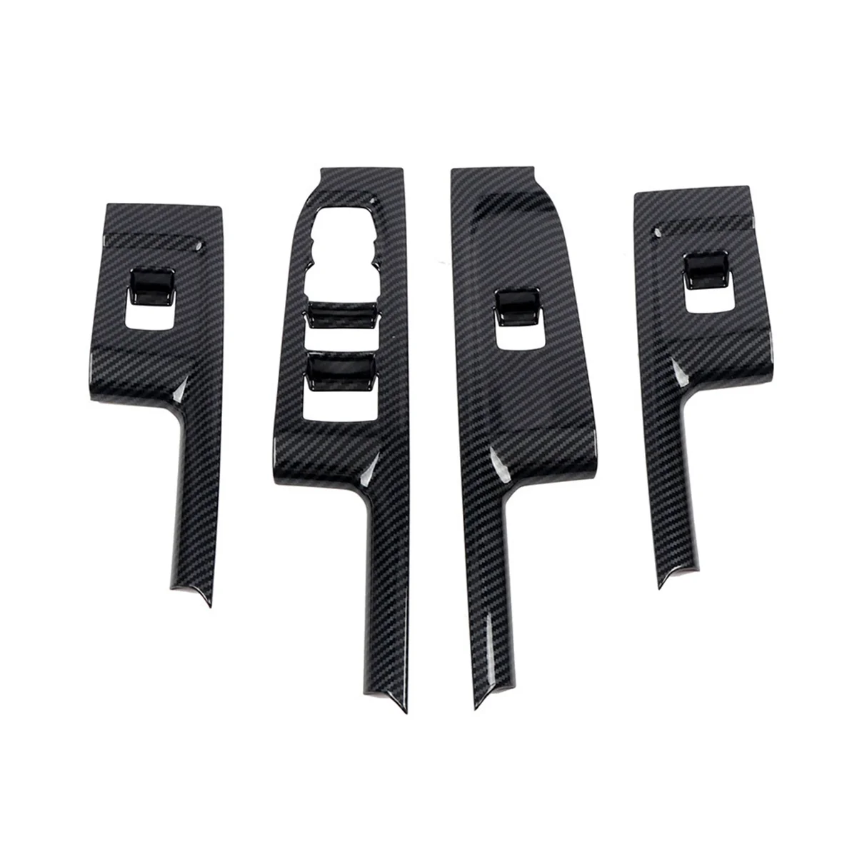

Car Carbon Fiber Window Glass Lift Button Trim Switch Cover Door Armrest Panel Sticker for Chevrolet Silverado