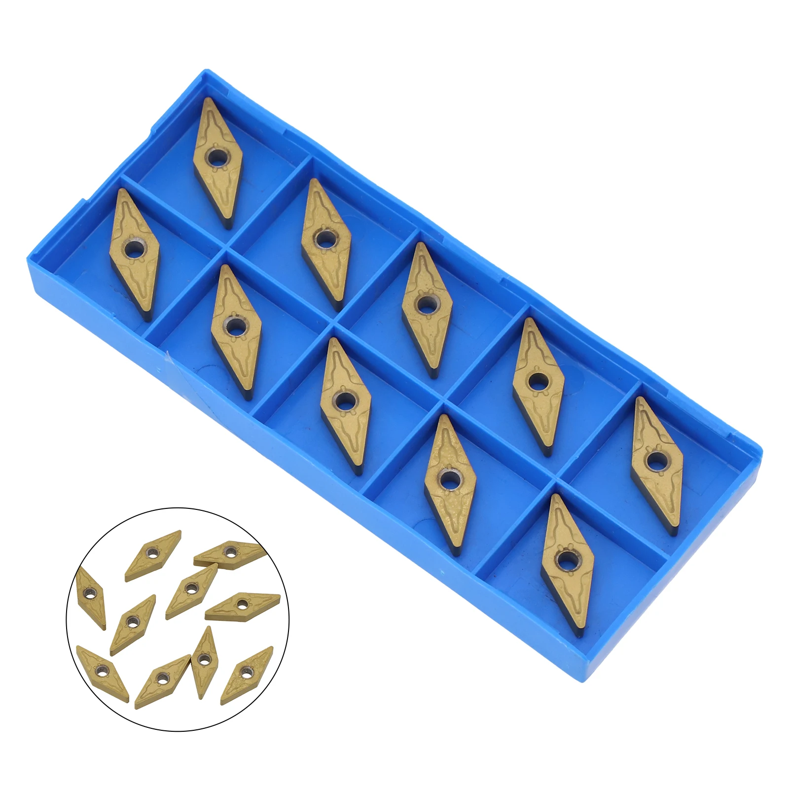 10Pcs VNMG160408-MA VNMG332 카바이드 인서트 터닝 커터 도구 CNC 선반 커터 블레이드 플레이트 터닝 인서트