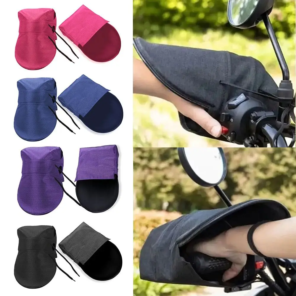 

Breathable Electric Vehicle Sunscreen Gloves Waterproof Sunshade Scooters Hand Guards Handle Bar Cover