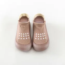 Summer Breathable Children's Soft Sole Shoes - Anti-Slip Mesh Baby Walkers - 3 to 6M (Coffee)