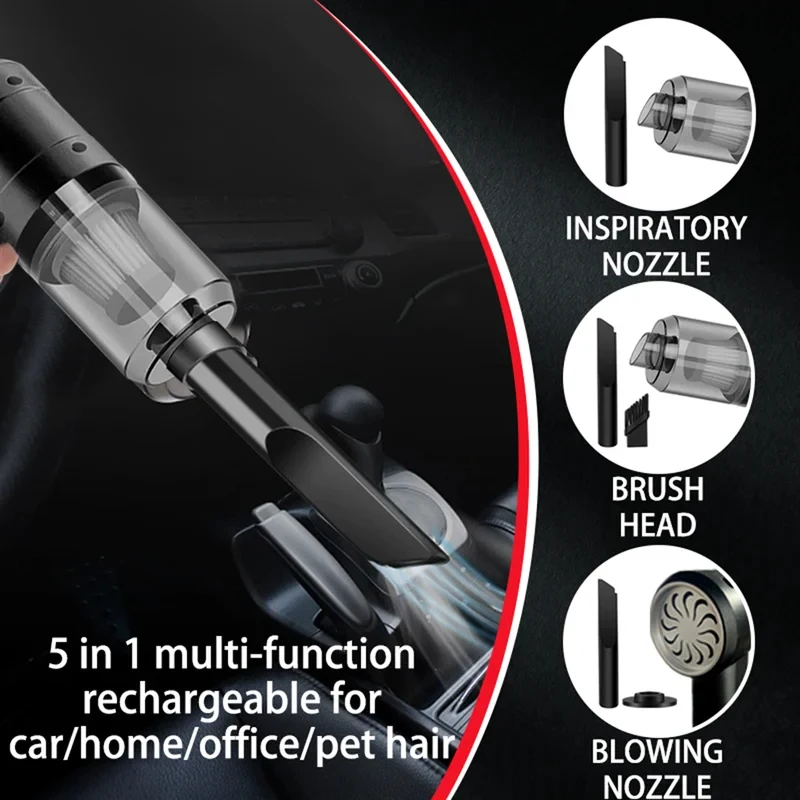 Portable Handheld Vacuum Cleaner Multifunctional Mini Car Home Vacuum Cleaner for Vehicle Household Cleaning 2