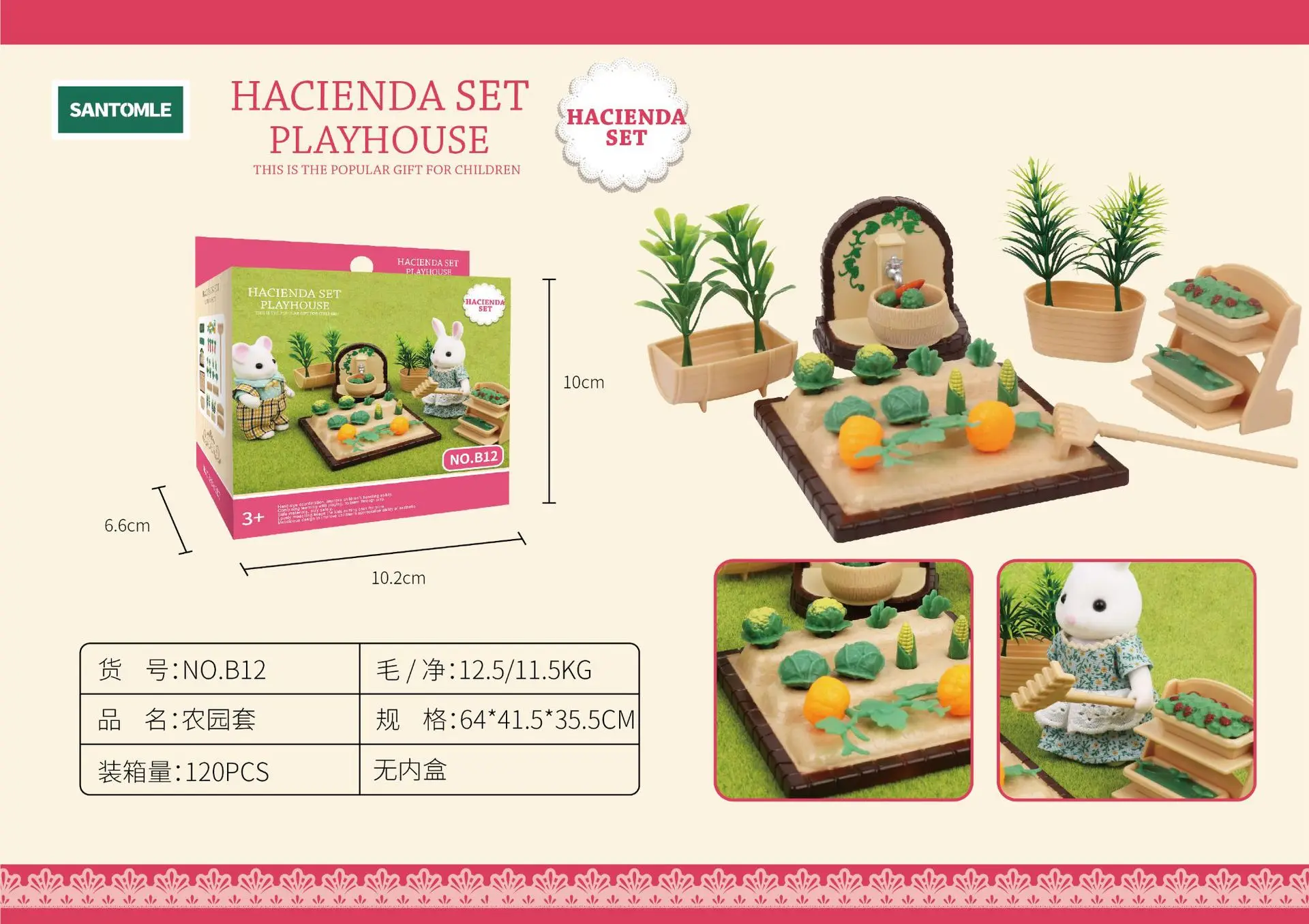 Woodland Animal Dollhouse Furniture Set: Miniature Bedroom, Kitchen, and Bathroom Accessories