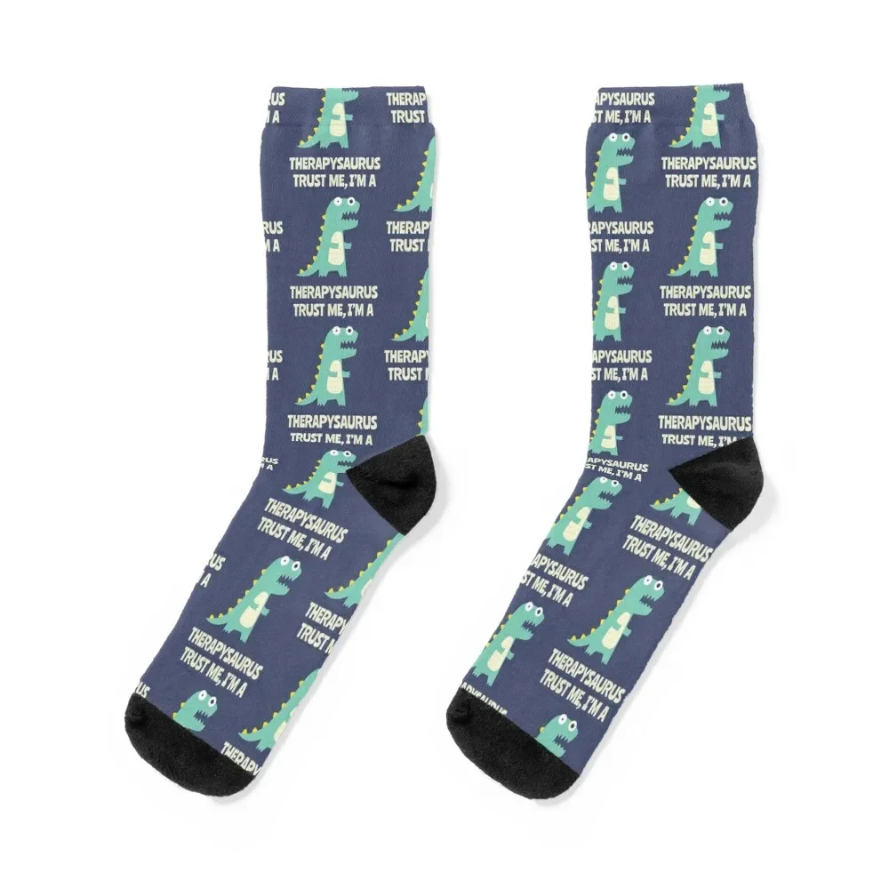 

THERAPYSAURUS - Funny Therapy Shirts And Socks floor shoes Socks For Men Women's