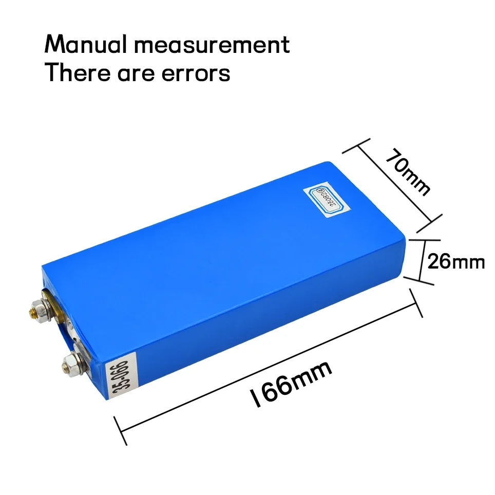 

3.2V 25Ah LiFePO4 Battery Cell 25000mAh Lithium Iron Phosphate Deep Cycles for Diy 12V 24V 36V 48V Solar Energy UPS Power