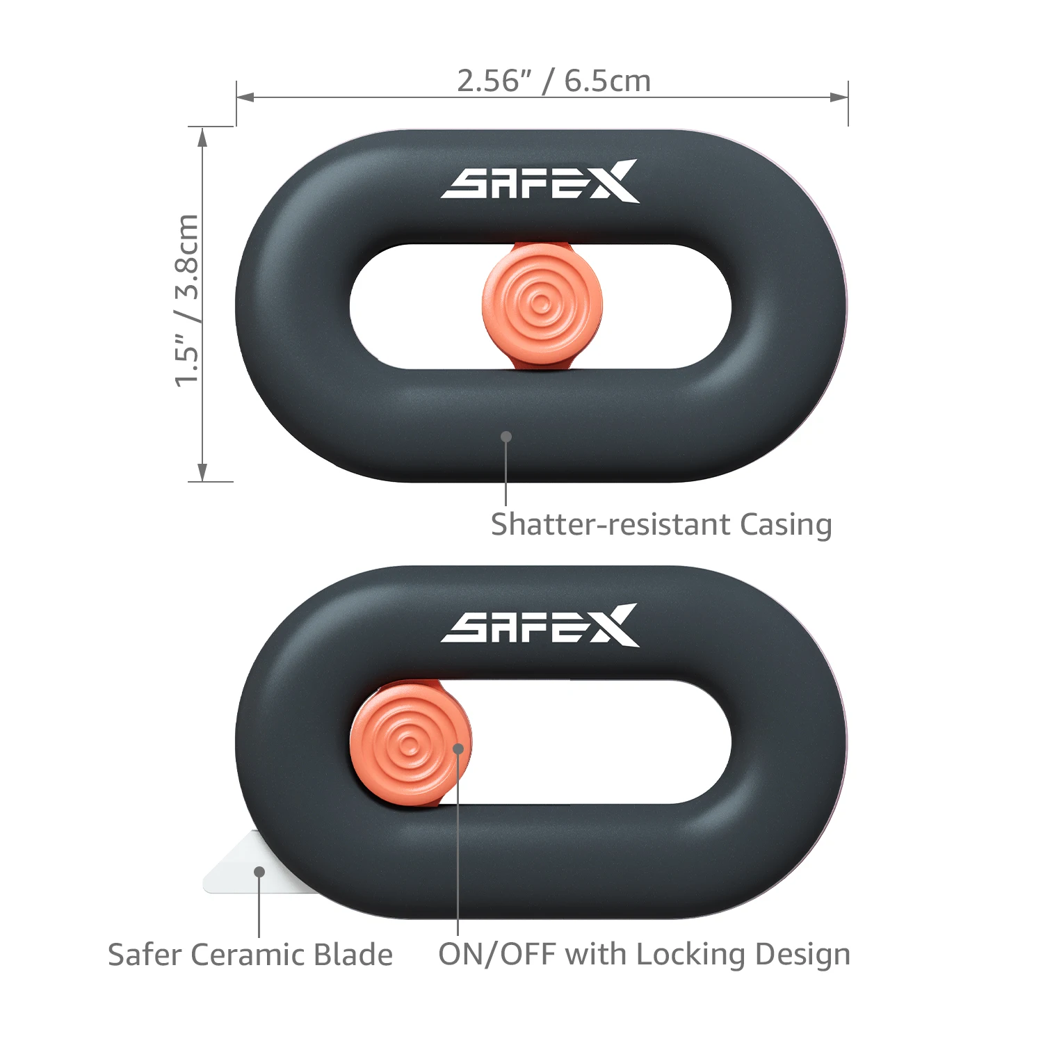SafeX T103 Mini Portable Magnetic Opening Express Box Knife Safety Box Opening Tool Portable Internet Red Wallpaper Knife