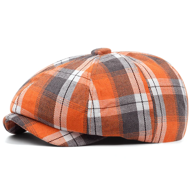 

2023 Summer New Newsboy Caps Women Fashion Peaky Blinders Berets Cap Female British Retro Painter Hats For Men Octagonal Hat