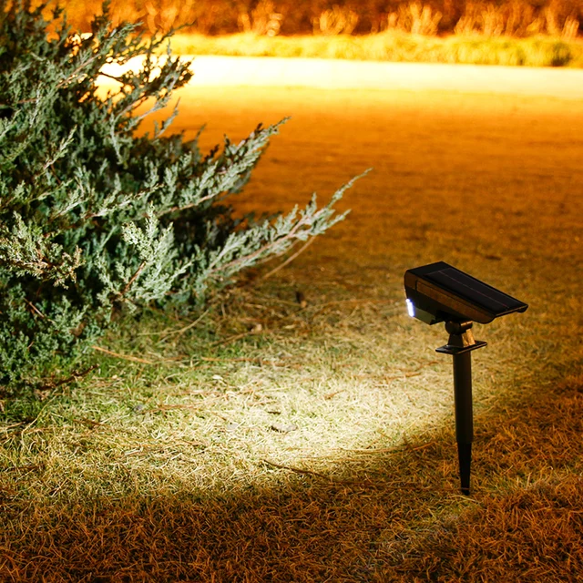 10 LEDs Solar Spotlight Outdoor, 180° Adjustable Waterproof & Anti - aging Ground/Wall Mount, for Garden Yard Landscape Lighting 1