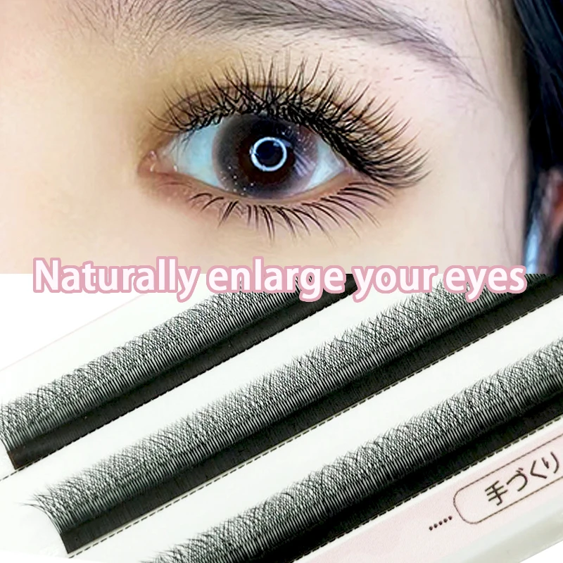 

3 ряда матовых W-образных завитых ресниц для наращивания, 3D накладные ресницы, товары для макияжа, высококачественные натуральные ресницы для наращивания