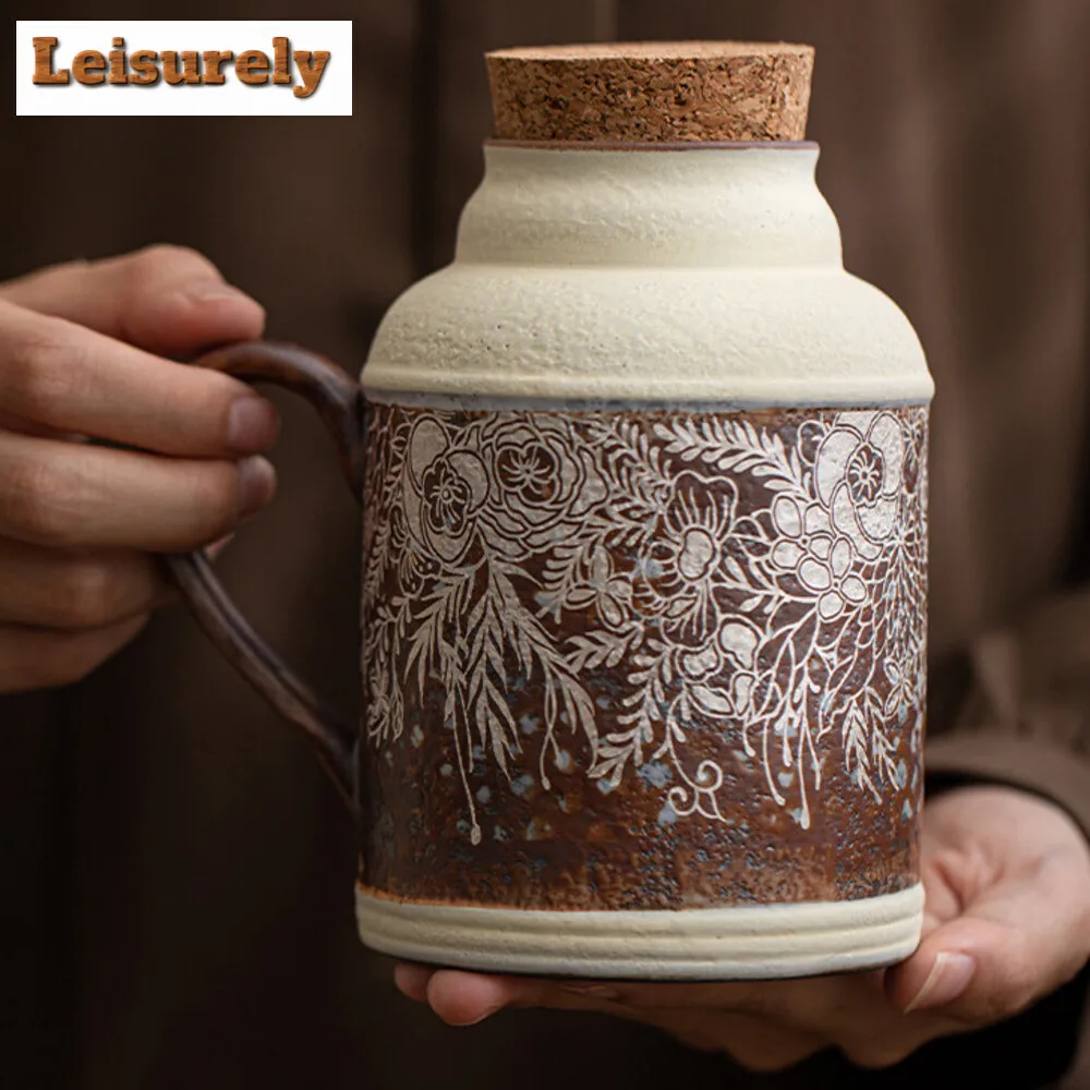 500ml Old Rock Mud Small Warm Pot Blooming Flower Gilded Silver Stew Pot Large Capacity Tea Making Kettle Portabl Travel Teaset